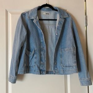 Topshop Moto Denim Lightwash Jacket Size US 6/UK 10